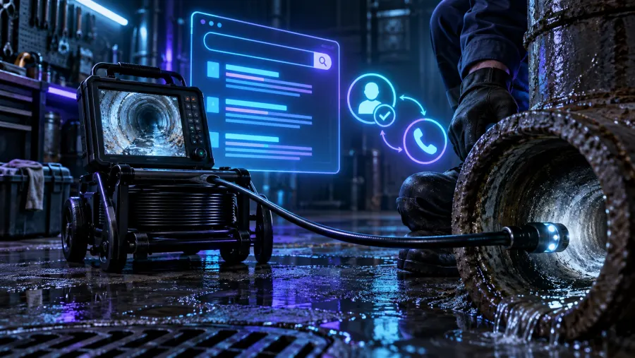 Drain inspection camera professional cleaning cable and search campaign dashboard