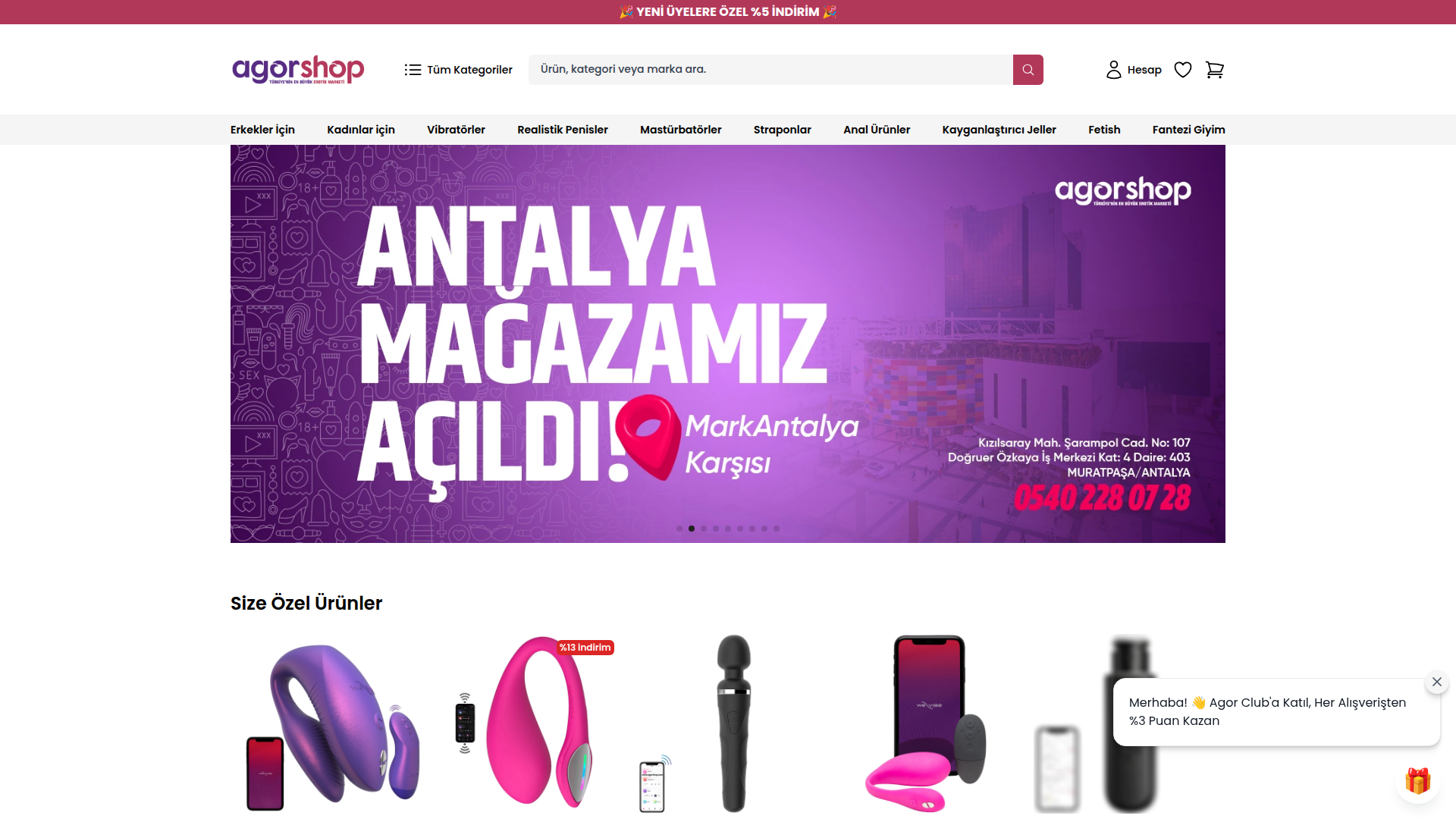 AgorShop masaüstü ekran görüntüsü