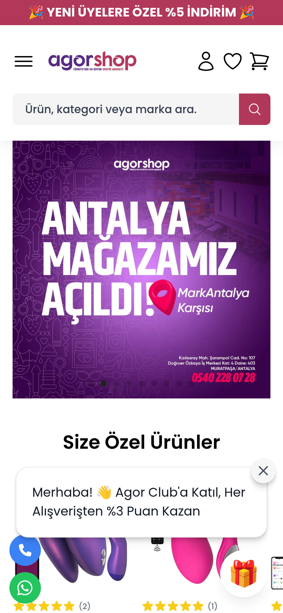 AgorShop mobil ekran görüntüsü