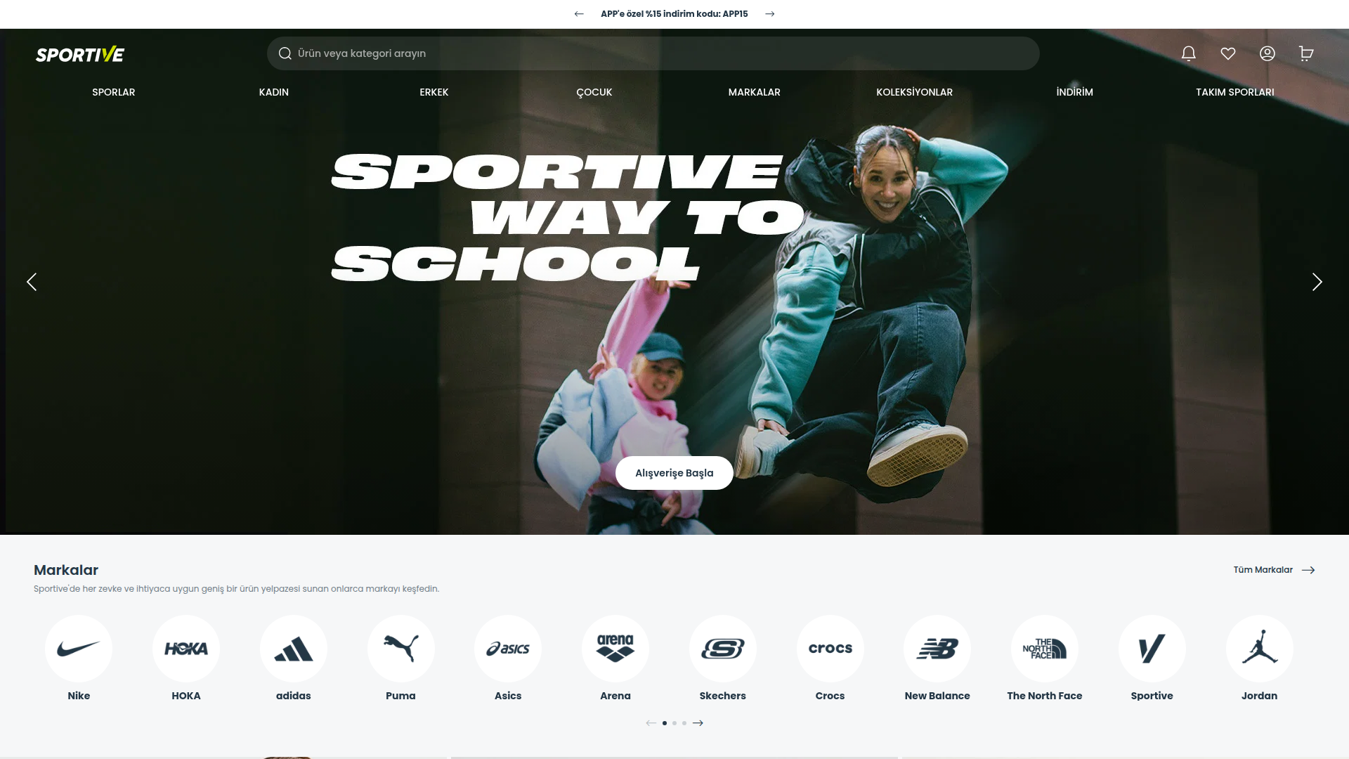 Sportive masaüstü ekran görüntüsü